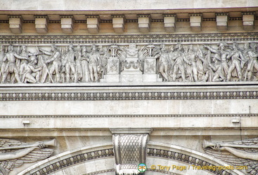 Bas-relief on the façade of the Arc de Triomphe